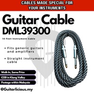 DT Instrument Cable (DML 39300 / DML 39600 / DML39) 3m/ 10ft; 6m/ 20ft, wayar speaker amplifier gita