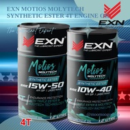 EXN MOTIOS 4T 2T MOTORCYCLE ENGINE OIL 15W50 10W40 15W40 20W50 SAE 40 1 LITRES 1.2 LITRES