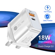 PD 18W Fast Charger Phone Charger Fast Charger PD 5V3A type-c QC3.0 fast charging adapter Compatible