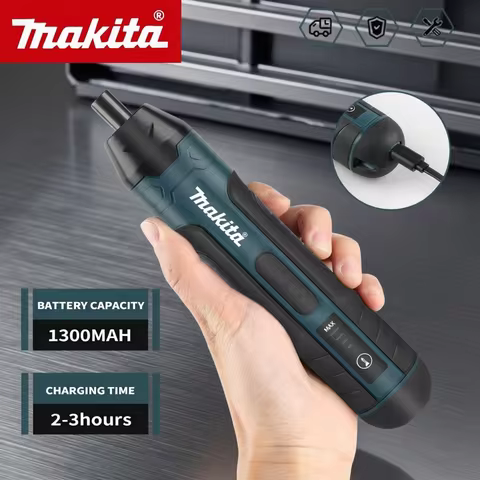 Makita Cordless Electric Screwdriver 1300mah Rechargeable Adjustment Power Drill Multi-function Disa