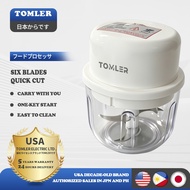 TOMLER 450ml Portable Electric Garlic Chopper Vegetable Chopper Automatic Garlic and Meat Grinder