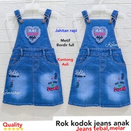 rkpd/wearpack/overall/rok kodok pendek jeans anak perempuan/kodok pendek/baju anak/baju jeans anak 3