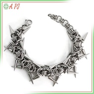 [APJ] Punk Grunge Ro Rivet Bracelet Cool Niche Bracelet Goth Charm Jewelry Hip Hop Accessories [NEW]