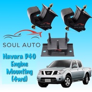Nissan Navara D40 4wd (2005-2014 year) Engine Mounting & Gearbox Mounting Set 3pcs