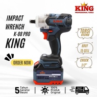 KING K88Pro Brushless Battery Impact Wrench | 88V 850Nm Cordless Wrench for Cars and Trucks