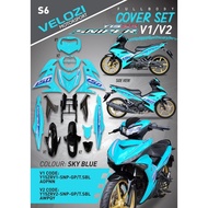 Y15ZR V1 V2 MOTOR COVERSET VELOZI SKY BLUE SNIPER SPECIAL EDITION NEW 2021