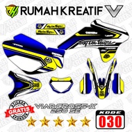 DECAL VIAR CROS-X 250 SE FULL BODY stiker VIAR CROS-X 250 setiker VIAR CROS-X 250  striping VIAR CRO