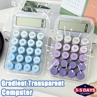 [3-5 DAYS DELIVERY]1/2PCS -Gradient Calculator 10-Digit LCD Display, Premium Transparent Body & Mech