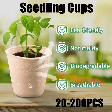 8cm Garden Round Peat Pots Plant Seedling Starters Cups Nursery Herb Seed Tray Planting Tools Eco-fr