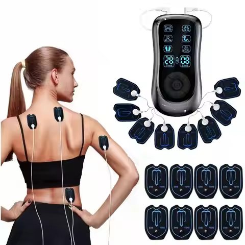 Ems & Tens Pulse Massager, Intelligent Meridian Detoxification, Neck Massager, Mini Electric Therapy