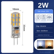 Jumpstart 5ชิ้น G4 G9 LED ความสว่างสูงหลอดไฟไฟขั้วเกลียว12V220Vแสงอบอุ่นแสงสีขาวหลอดไฟสีเหลืองอ่อนแส