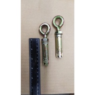 (1PCS) M10 Screw Hook Wall Plug/Screw Eye Wall Plug Hook Bolt Sleeve Anchor/Eye Bolt/Steel Wall Plug