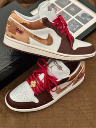 💥現貨💥 限量款祥紋刺繡復古百搭 新年情侶款低幫休閒鞋 | Air Jordan 1 Low 2025 CNY Year of the Snake|