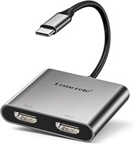 Lemorele USB C to HDMI Adapter | 4K 60Hz Dual Monitor Converter | for Dell, HP, Surface, Lenovo Type C Laptops