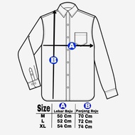 KEMEJA Long Sleeve Flannel Shirt Men's Shirt Casual Shirt FPA-12