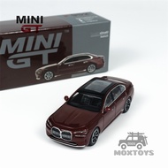MINI GT 1:64 i7 xDrive60 Aventurin Red Diecast Model Car
