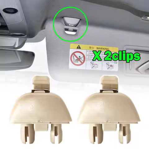 2x Car Sun Visor Clips Holder Bracket Hook For VW AMEO POLO 6R 6C UP AUDI A6 4F C6 4G C7 C8 A7 A8 RS