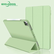 GOOJODOQ เคส iPad แบบพับจอดับอัตโนมัติ พร้อมที่ใส่ปากกา สําหรับ ipad pro 11 12.9 2020 2018