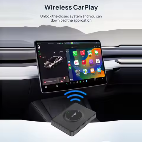 Carlinkit T2C Carplay Wireless Box WiFi Bluetooth Adapter For Tesla Model. 2.4G+5Ghz OTA Online Upgr