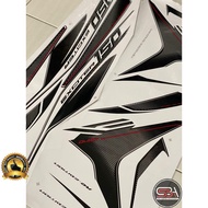 STICKER BODYSET / STRIPE COVERSET Y15 V1 V2 RC HITAM MORITAKA YAMAHA ORIGINAL