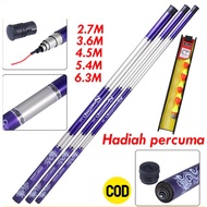 Sougayilang Fishing Rod 2.7M-7.2M Fishing Rod High Quality Super Light Carbon Fiber Hard Hand Telesc