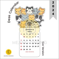 Aesthetic Sitting 2024 CALENDAR - Cat MOTIF AESTHETIC DESK CALENDAR/ 2024 BLOOMY FLOWERS CALENDAR/AESTHETIC 2024 CALENDAR/DESK CALENDAR/DESK CALENDAR BY Mejengwall/Flower MOTIF CALENDAR/Pattern CUTTING CALENDAR/Unique CALENDAR 2024