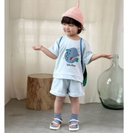 Ready Stock 100, 150 Children's Short-Sleeved Suit 2603KA089 Ready Stock Children's Clothing Boys' S