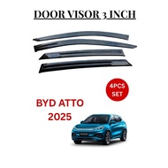 BYD ATTO 3 2025 (MODULO) DV-BYD2M Air Press 3'' (KP)/Door Visor Window Wind Deflector 4pcs/set