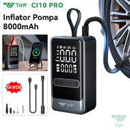 TNW CI10 Pro Car Air Pump Tire Inflator Portable Pompa Ban Mobil dan Motor Mini Pompa Angin Elektrik