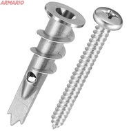 ARMARIO Expansion Tube Nails, Serrated Zinc Alloy Expansion Screw,  Self Tapping Plasterboard Screws