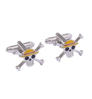 New Pirate King Cufflinks Hat Skull Head Men's French Shirt Metal Cufflinks