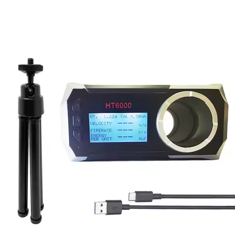 HT-6000 Multifunctional FPS Shooting Chronograph Wifi Shooting Speed Meter Ball Velocity Energy Meas