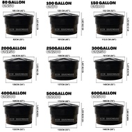 HIN Water Tank BNH Poly Tank PE Round Series / Tangki Air Rumah SIRIM