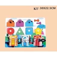 Busy Board Bảng bận rộn Đồ chơi Giáo dục Montessori Cho Bé Rèn Luyện Vận Động Tinh