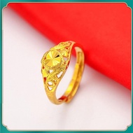 Emas 916 lelong Adjustable Ring for Women Hypoallergenic Jewelry Korean Style Vintage Cincin