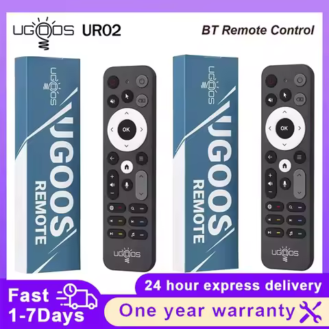 Original UGOOS UR02 BT Voice Remote Control Replacement for Ugoos SK1 TOX1 TOX3 AM6 AM8 AM6B PLUS X4