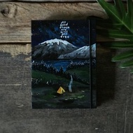 I feel good when I have a journey.Notebook Painting Handmade notebook Diary 筆記本