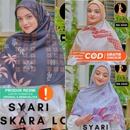 JIlbab Kerudung AZARA Motif Oskara 130X130 Syari Jumbo