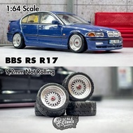BBS RS R17 Diecast Rims size 9.2mm Scale 1:64 Scale Stance Mini Scale