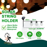 Solar G50 string light 40LED Wedding G50 String Festive Bulb Fairy String Light LED Twinkle String L