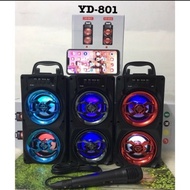 Speaker Bluetooth YD-802 / 801 FREE MIC Speaker Multimedia Bisa Karaoke