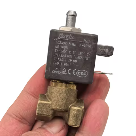 JIAYIN JYZ-3 N/C 2/3 Way AC 220V G1/8' Brass Coffee Makers Steam Air Water High Pressure Electric So