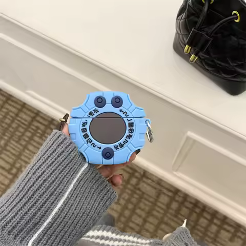 Earphone Case for Sony WF-1000XM5/WF-1000XM4,Cute Cartoon Digimon Monster Digivice Soft Silicone Pro