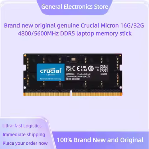 Brand new original genuine Crucial Micron 16G/32G 4800/5600MHz DDR5 laptop memory stick