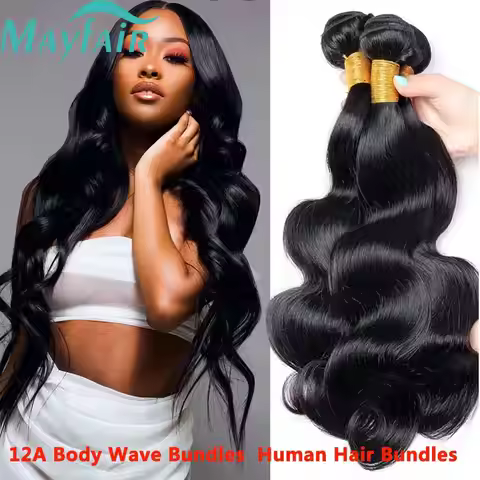 Body Wave Indian Remy Raw Virgin Unprocessed 100% Human Hair Water Wave Extensions 28 30 32 Inch 1 3