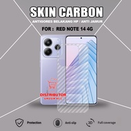 REDMI NOTE 14 5G REDMI NOTE 14 4G REDMI NOTE 14 PRO REDMI NOTE 14 PRO PLUS SKIN CARBON TRANSPARENT A