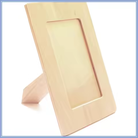 Wooden DIY Photo Frame 4" x 6" Pack of 2 - Unfinished Craft Picture Frames for Painting, Staining, o