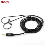FAAEAL TRN A3 6 Core Earphones Cable 3.5mm High Purity Copper Cable With MMCX/2Pin 0.75mm 0.78mm Connector For TRN V90 V30 V80 TRN MT1 VX PRO TA1 Shure SE215 SE315 Cable
