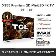 TCL X955 QD-Mini LED | 4K TV Google TV 85 98 inch | 144Hz VRR | HDR 5000 nits | Ultra Slim Design | IMAX Enhanced