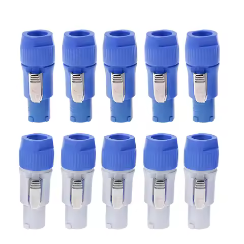 10PCS Powercon Connector Male Plug 3 Pin Speaker Plug 3 Pin Male Power Connector 20A 250V AC Power P